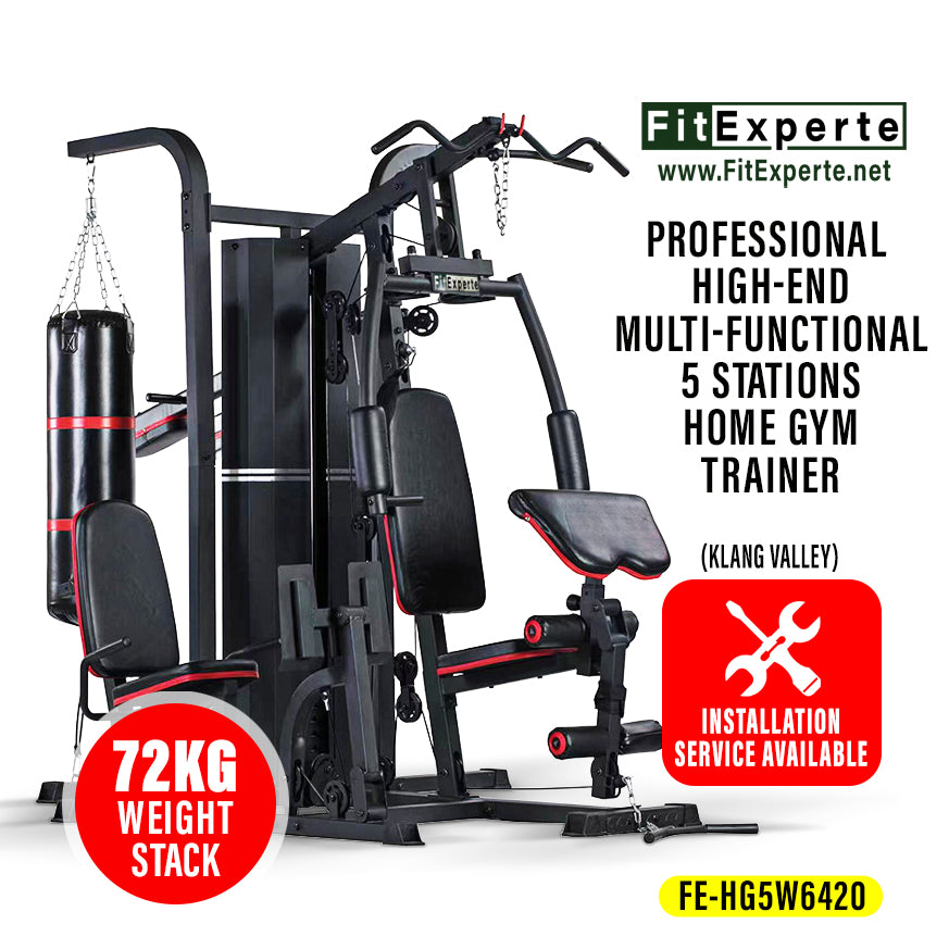 FitExperte 5 Way Home Gym Station FE-HG5W6420