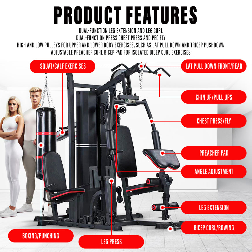 FitExperte 5 Way Home Gym Station FE-HG5W6420
