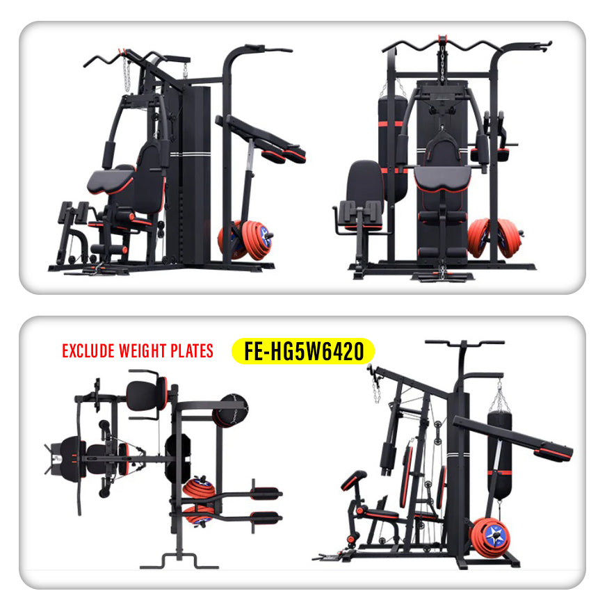 FitExperte 5 Way Home Gym Station FE-HG5W6420