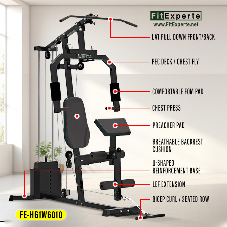 FitExperte Single Way Home Gym Station FE-HG1W6010