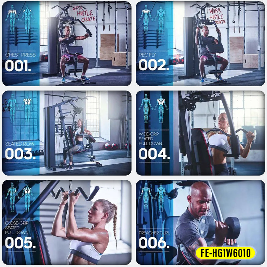 FitExperte Single Way Home Gym Station FE-HG1W6010