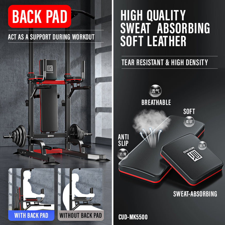 Chin Up Dip Tower with Dumbbell Bench MK5500