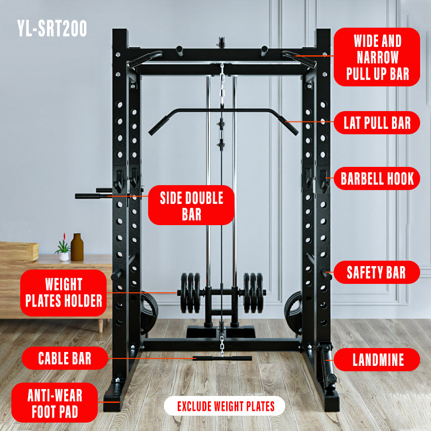 Smith Machine Squat Rack Home Gym Station SRT200