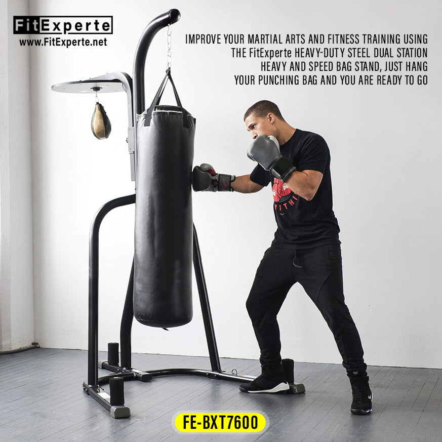 FitExperte 2in1 Standing Punching Bag Boxing Speed Ball FE-BXT7600