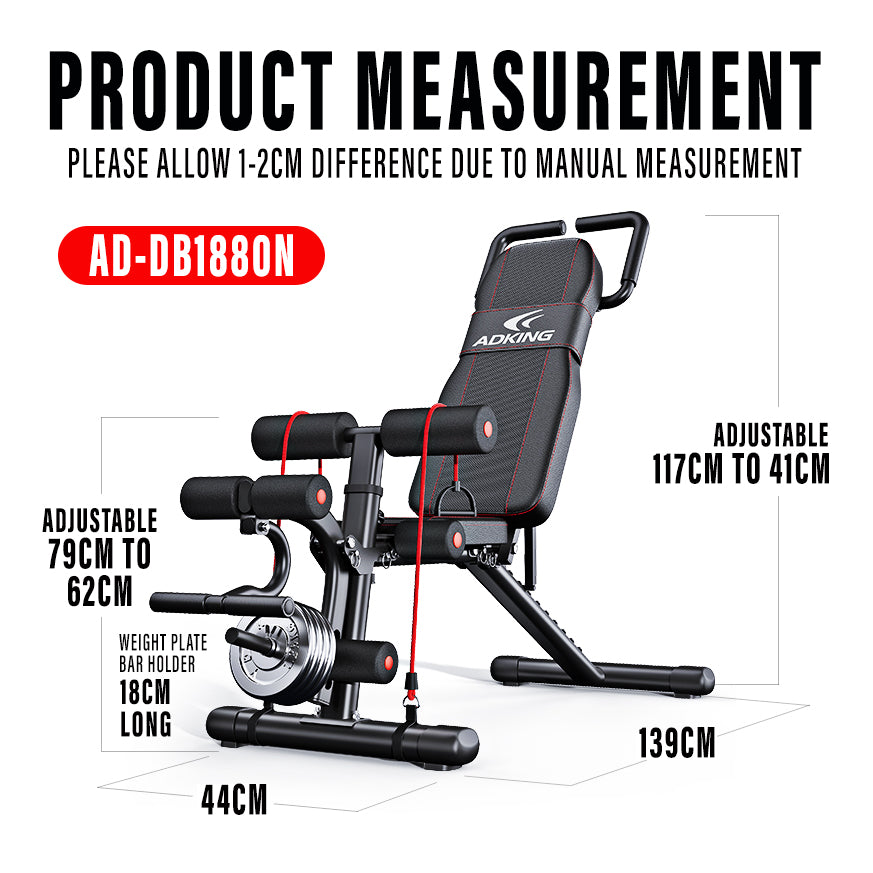 10in1 Foldable Dumbbell Bench DB1880N