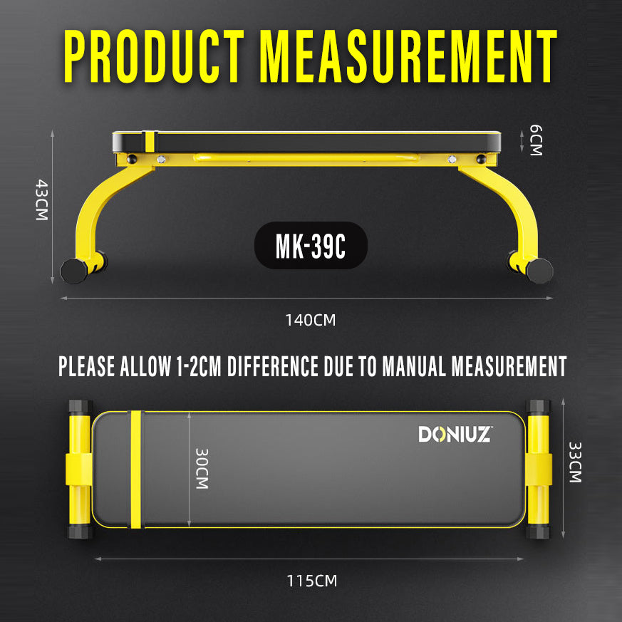 Foldable Flat Bench Dumbbell Benches Chair MK-39C