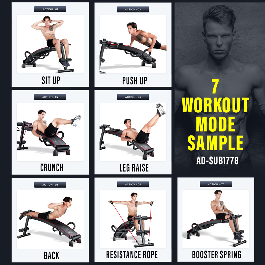 Foldable Sit Up Bench Chair Dumbbell Benches SUB1778 SUB1775R