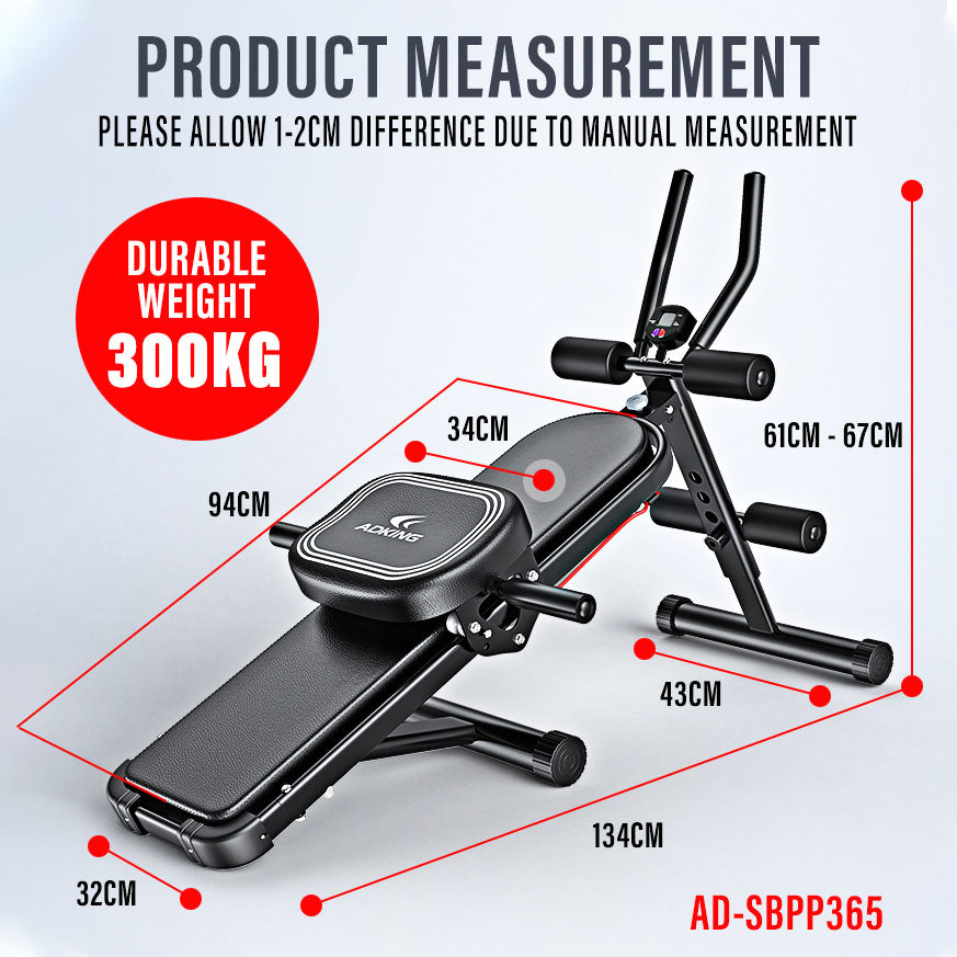 FitExperte ADKing Foldable Sit Up Bench Power Plank AD SBPP365