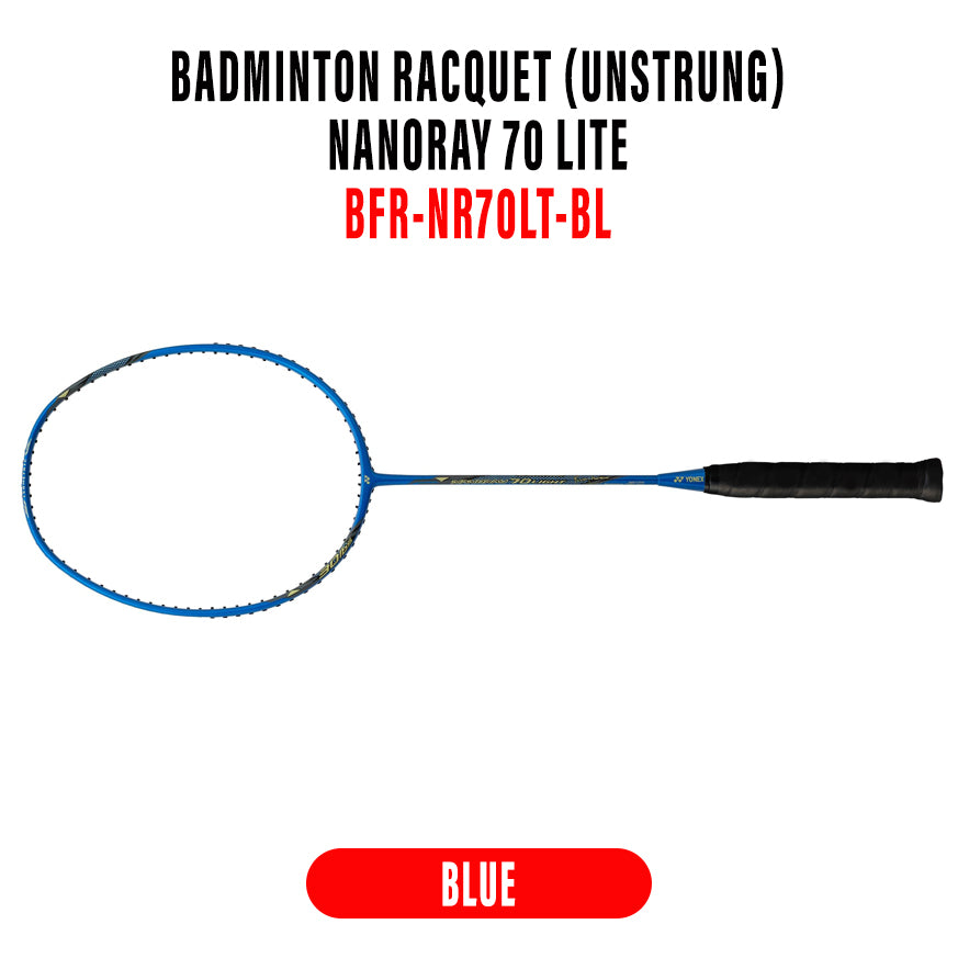 [Original Yonex] Nanoray 70 Lite Badminton Racket Racquet Frame 5U/G5 19-30lb BFR-NR70LT