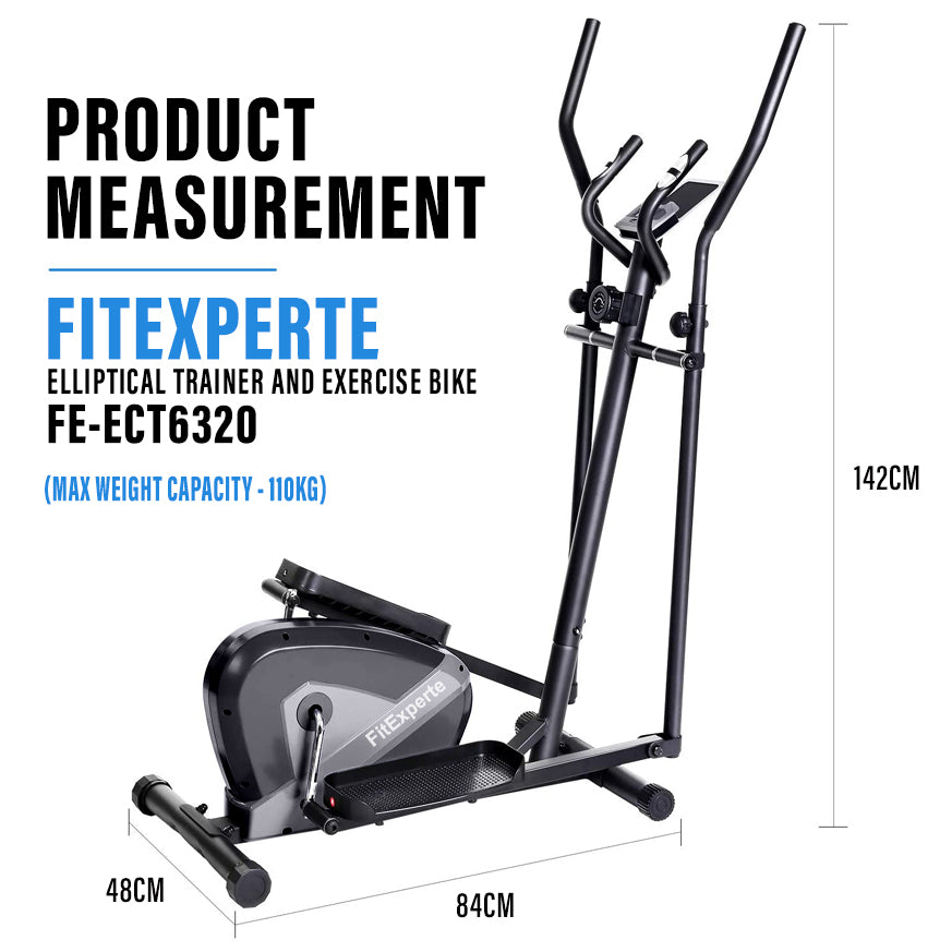 FitExperte 3in1 Elliptical Cross Trainer FE-ECT6320