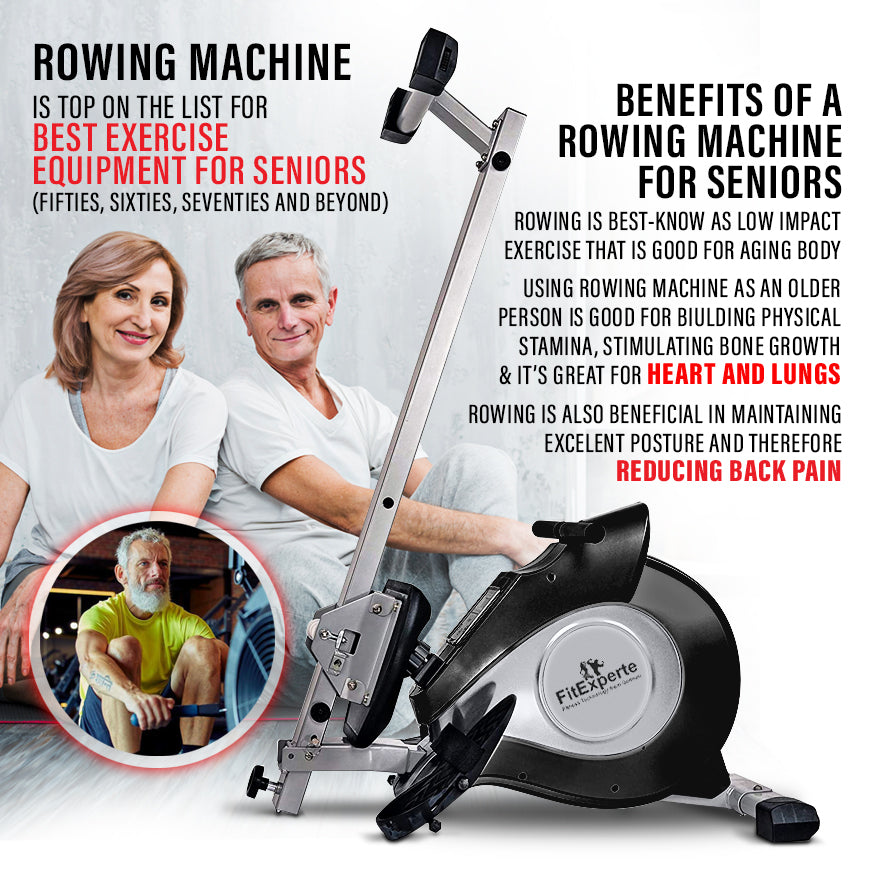 FitExperte Foldable Rowing Machine FE-RW4700