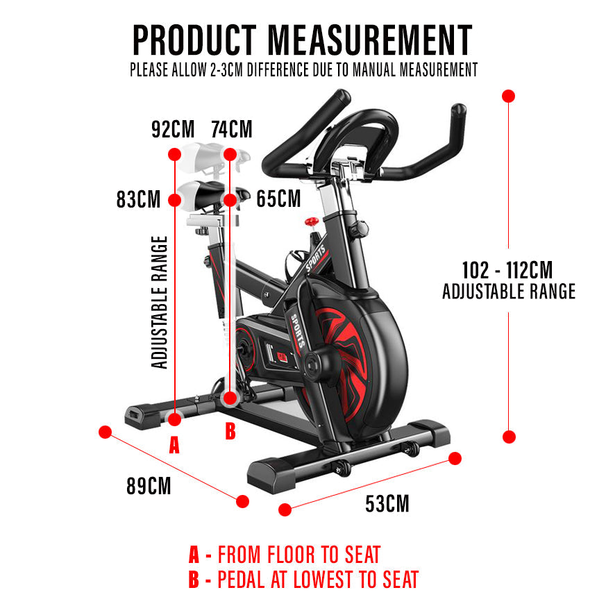 FitExperte Spinning Bike with Qiber App FE-SB8636A