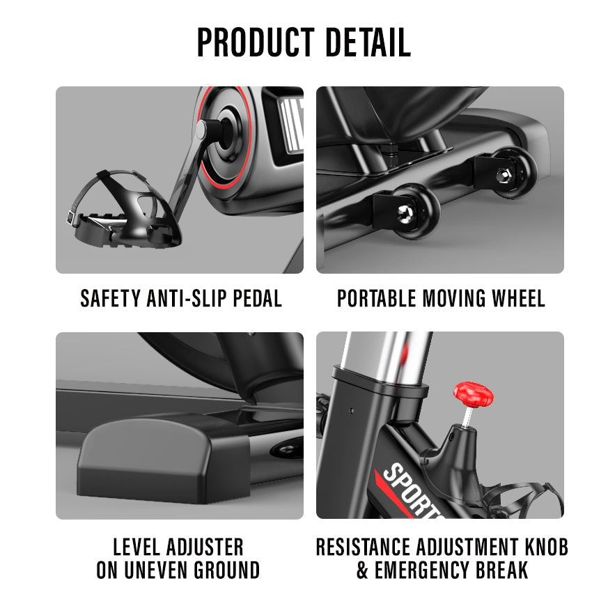 FitExperte Spinning Bike with Qiber App FE-SB8636A