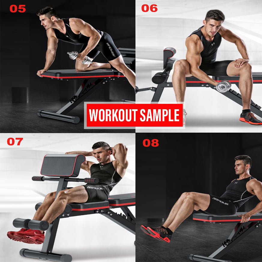 Foldable dumbbell 2024 bench