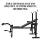 FitExperte Weightlifting Bench Press Dumbbell Benches Squat Rack Home Gym WL100